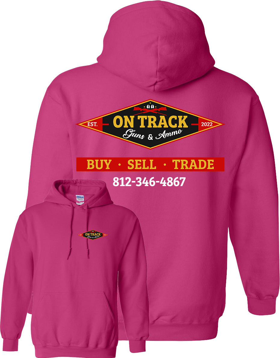 On Track Guns & Ammo Adult Sweatshirts FOUR COLORS