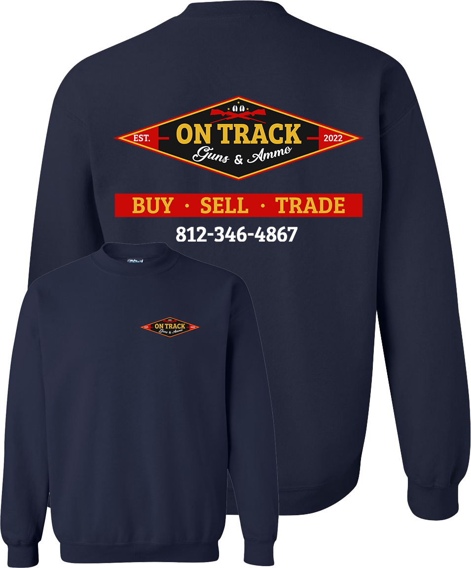 On Track Guns and Ammo Kids Navy Shirts