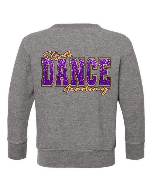 Style Dance Academy Faux Sequin grey graphic shirt